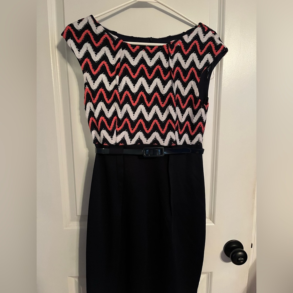 Pink and black dress from Dress Barn size 4 with belt!